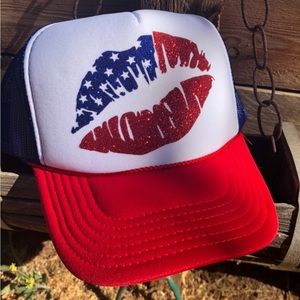 American 4th of July trucker hat